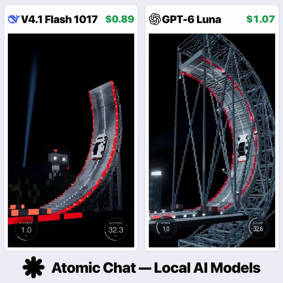 Comparison of Tesla Roadster voxel scenes