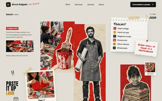 Collage creative portfolio preview