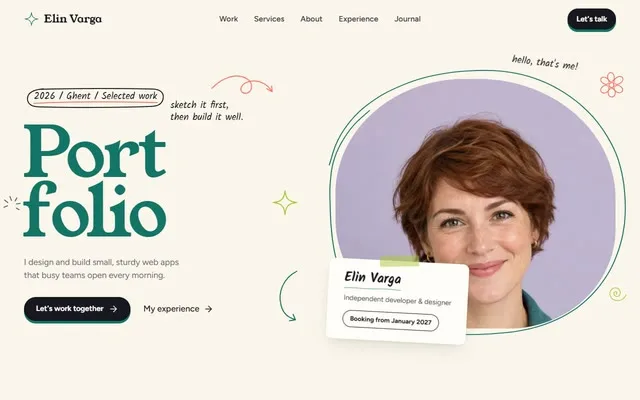 Doodle developer portfolio preview