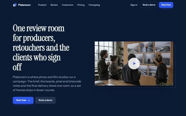 Editorial Studio SaaS site preview