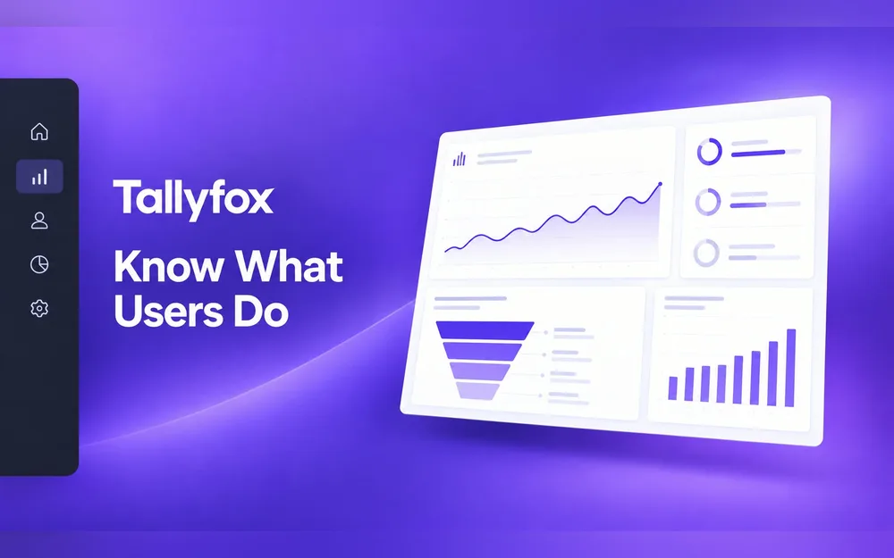 Floating analytics dashboard preview