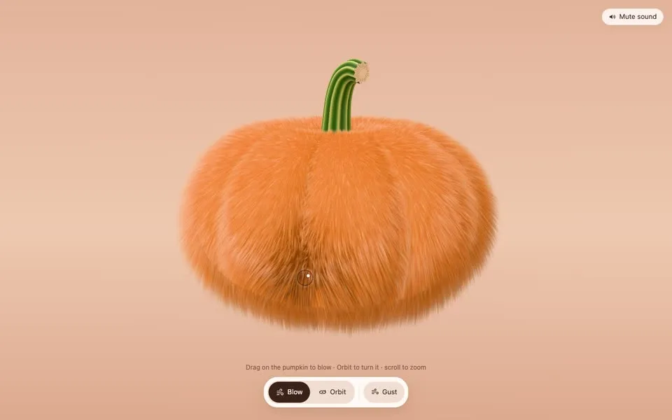 Fur Plushie: Orange Pumpkin preview