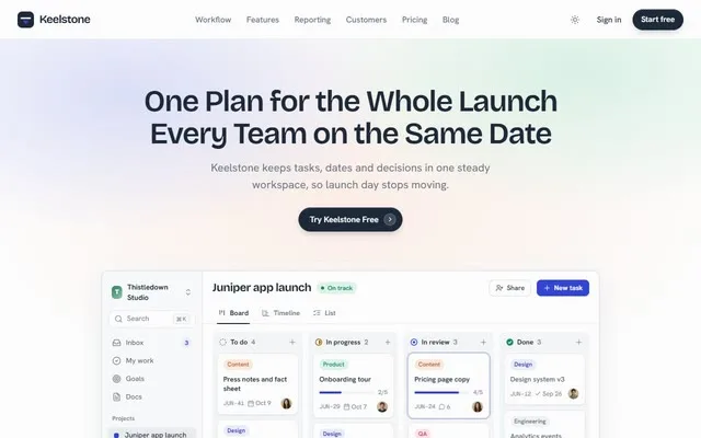 Loopwise team workspace site preview