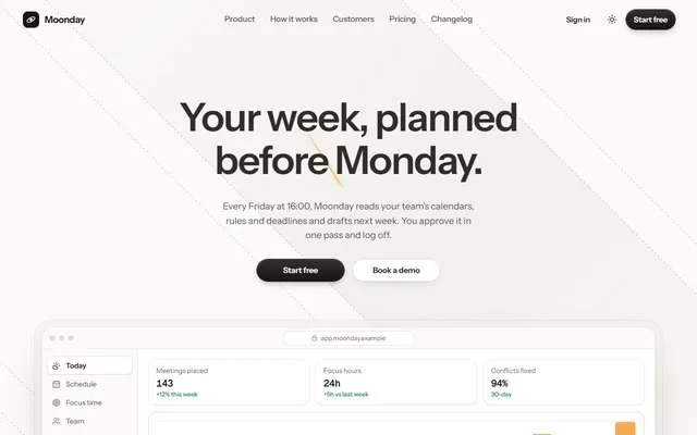 Orbit startup site preview