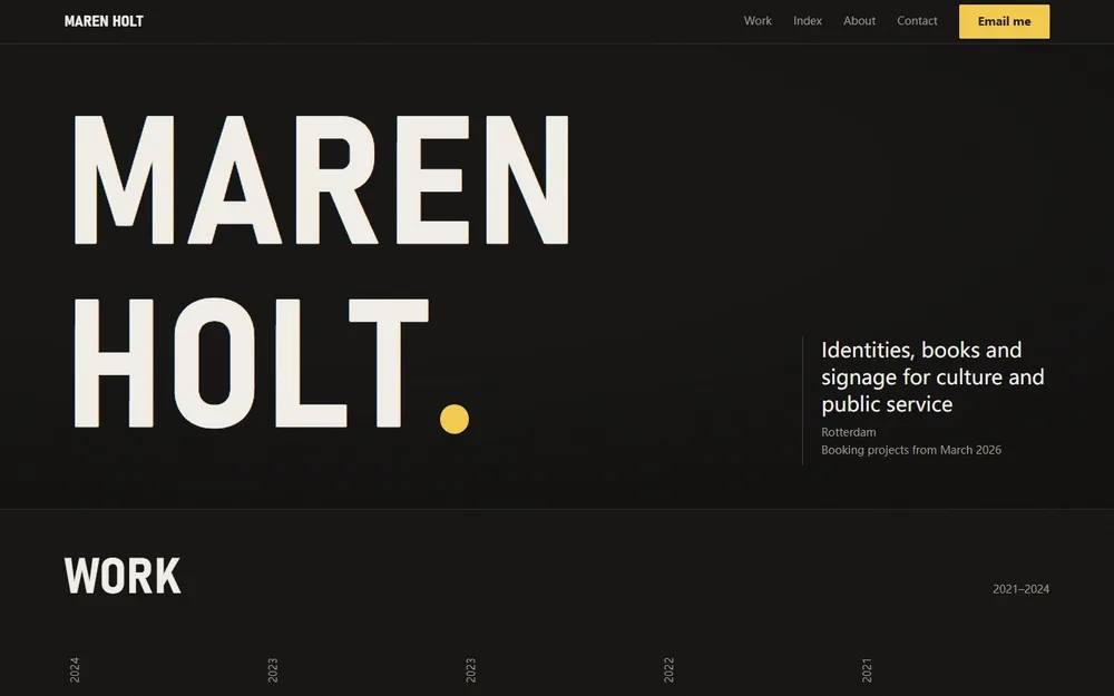 Portfolio site preview
