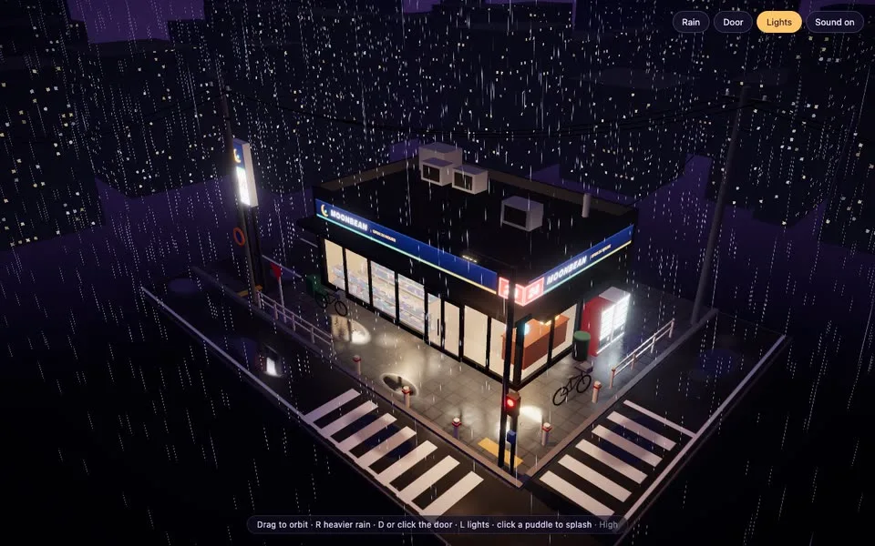 Rain Night Store: Moonbean Corner preview