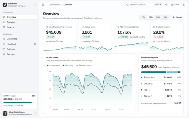 Slate admin console preview