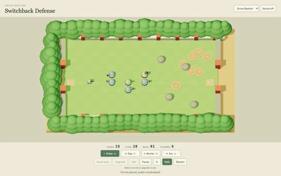 Switchback Defense: Grove Bastion preview