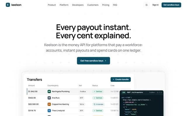 Vaultic fintech infrastructure site preview