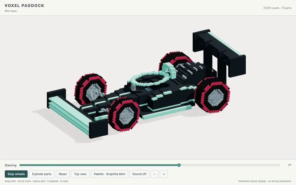 Voxel Paddock: Mint Apex preview